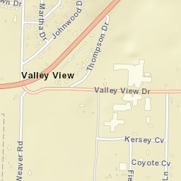 Valley View Arkansas Street Map
