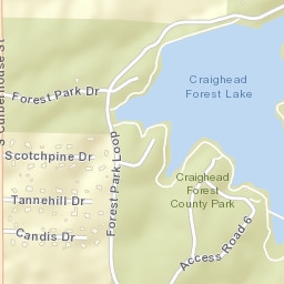 Forest Park Loop Jonesboro AR Street Map