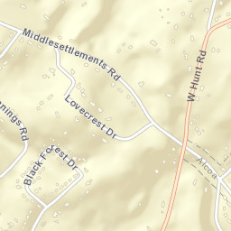 Old Glory Tennessee Street Map