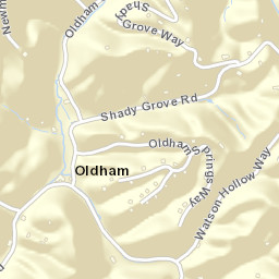 Oldham Tennessee Street Map