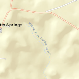 Witts Springs Arkansas Street Map