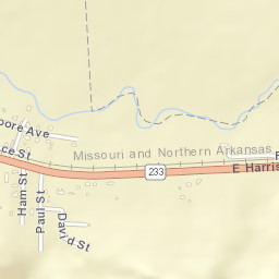 Moorefield Arkansas Street Map