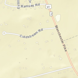 Burns Place Tennessee Street Map