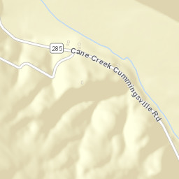 Cane Creek Tennessee Street Map