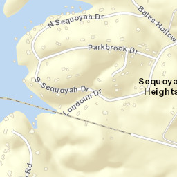 Sequoyah Heights Tennessee Street Map