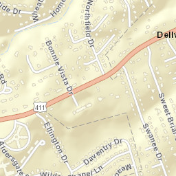 Twin Oak Estates Tennessee Street Map