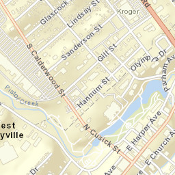 West Maryville Tennessee Street Map