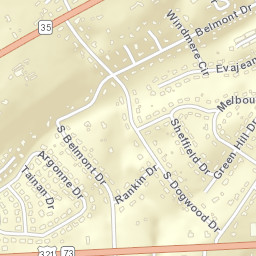Grandview Heights Tennessee Street Map