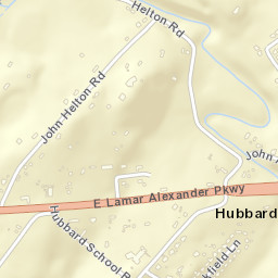 Hubbard Tennessee Street Map