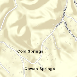 Cold Springs Tennessee Street Map