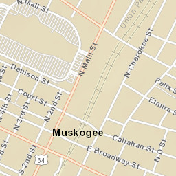 100-324 South Main Street, Muskogee, OK Street Map