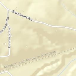 Earnheart Arkansas Street Map