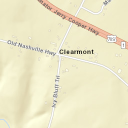 Devenport Tennessee Street Map
