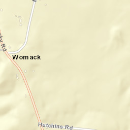 Womack Tennessee Street Map