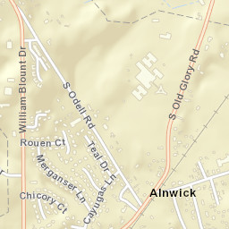 Alnwick Tennessee Street Map