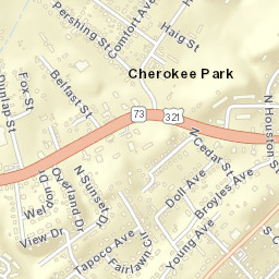 Sunset View Tennessee Street Map