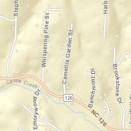 134 Harbison Drive, Morganton, NC  Street Map