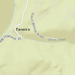 New Mexico 63, Santa Fe National Forest Street Map