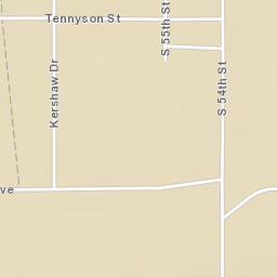 1502-1516 S 54th Street West Muskogee Street Map