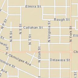 201 North S Street, Muskogee, OK 74403 Street Map