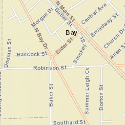 Bay Arkansas Street Map
