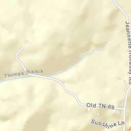 Jeannette Tennessee Street Map