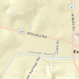Eagleville Tennessee Street Map