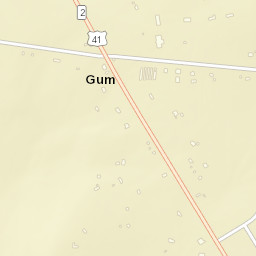Gum Tennessee Street Map