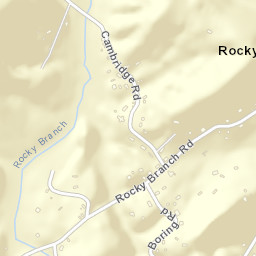 Rocky Branch Tennessee Street Map