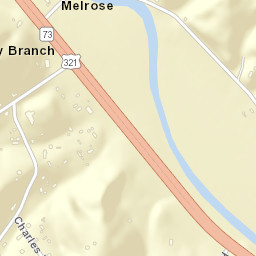 Melrose Tennessee Street Map