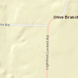 Olive Branch Tennessee Street Map