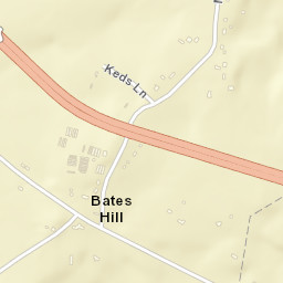 Bates Hill Tennessee Street Map