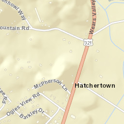Hatchertown Tennessee Street Map