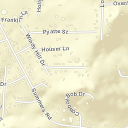 3201-3399 Overlook Drive, Valdese, NC Street Map