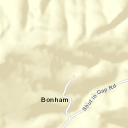 Bonham Tennessee Street Map