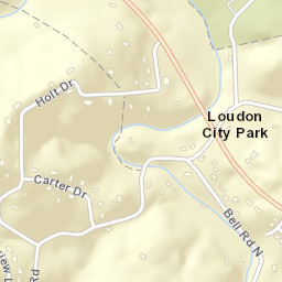 Loudon City Park Tennessee Street Map
