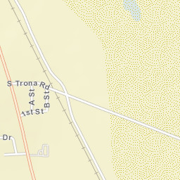 South Trona California Street Map