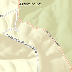 Artist Point Arkansas Street Map