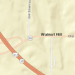 Walnut Hill Tennessee Street Map
