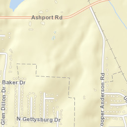 Carroll Tennessee Street Map