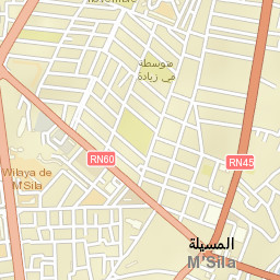 M’Sila Street Map