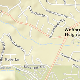 Wofford Heights California Street Map