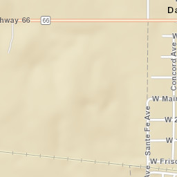 Sante Fe Avenue Davenport OK Street Map