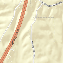 Opossum Tennessee Street Map