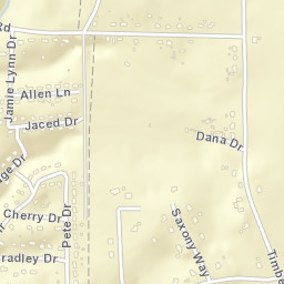 Timberlake Tennessee Street Map