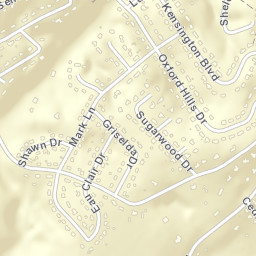 Oxford Hills Tennessee Street Map