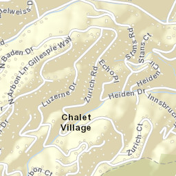 Chalet Village Tennessee Street Map