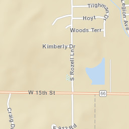 1501-1699 East Highway 66, Chandler, OK Street Map