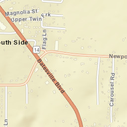 Southside Arkansas Street Map