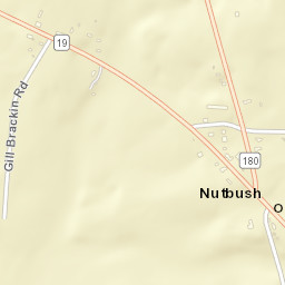 Nutbush Tennessee Street Map